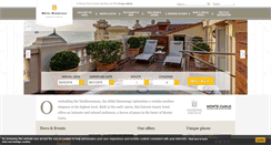Desktop Screenshot of hotelhermitagemontecarlo.com
