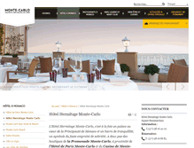 Tablet Screenshot of fr.hotelhermitagemontecarlo.com